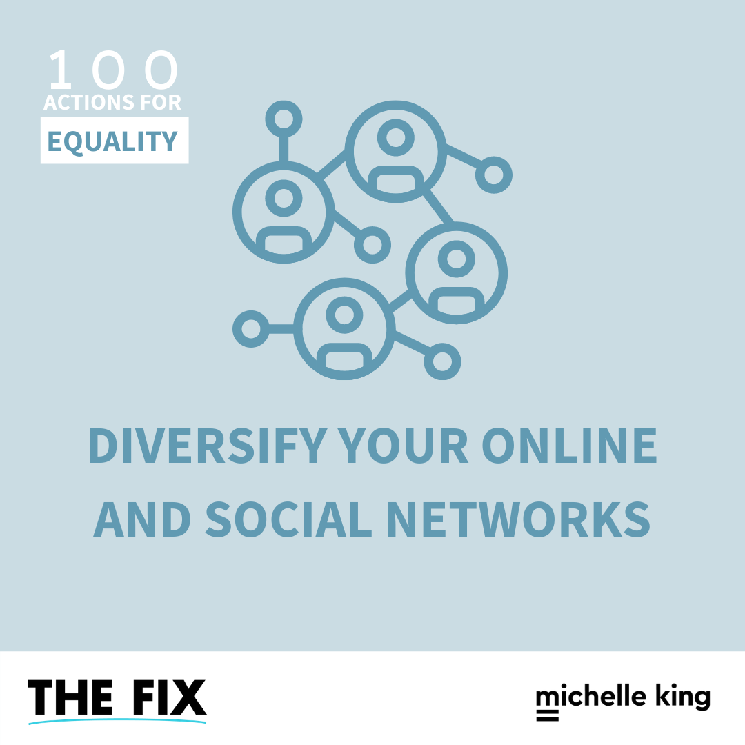 Diversify Your Online and Social Networks