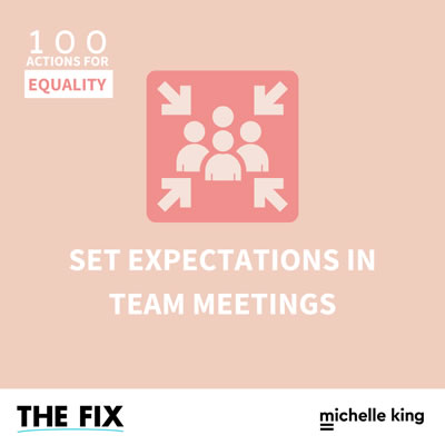 Set Expectations In Team Meetings