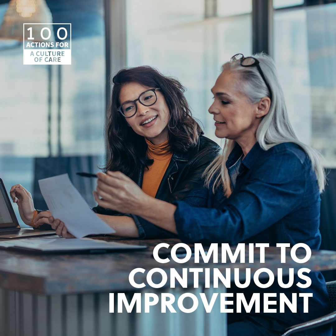 Commit to continuous improvement