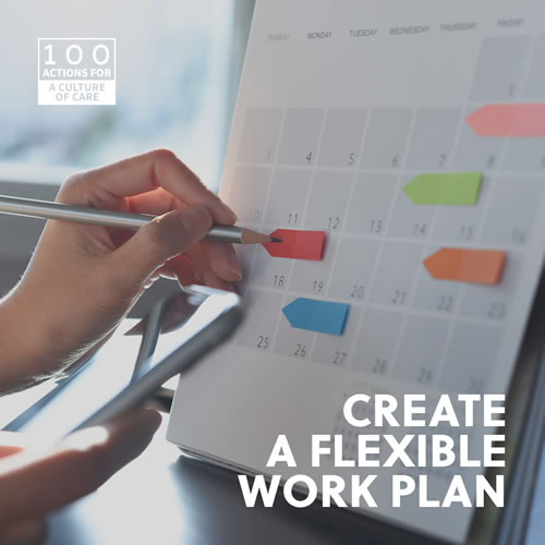 Create a flexible work plan